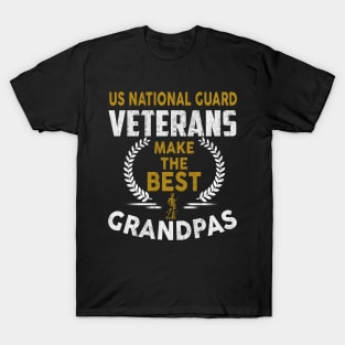 US National Guard Veterans Make The Best Grandpas T-Shirt National Guard Veteran T-Shirt